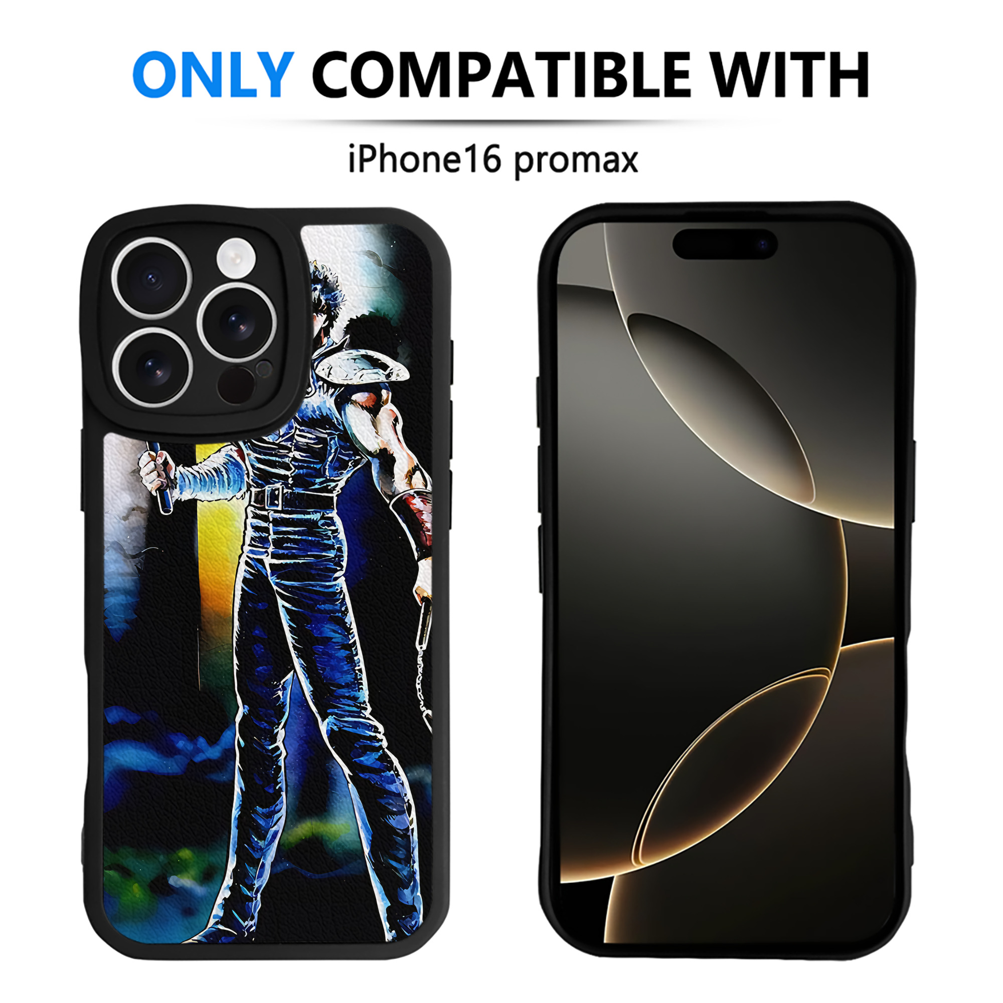（画像用） 北斗の拳 Fist of the North Star 【iPhone 16シリーズ対応】シリコンスマホケース（レザー調） 材質：シリコン